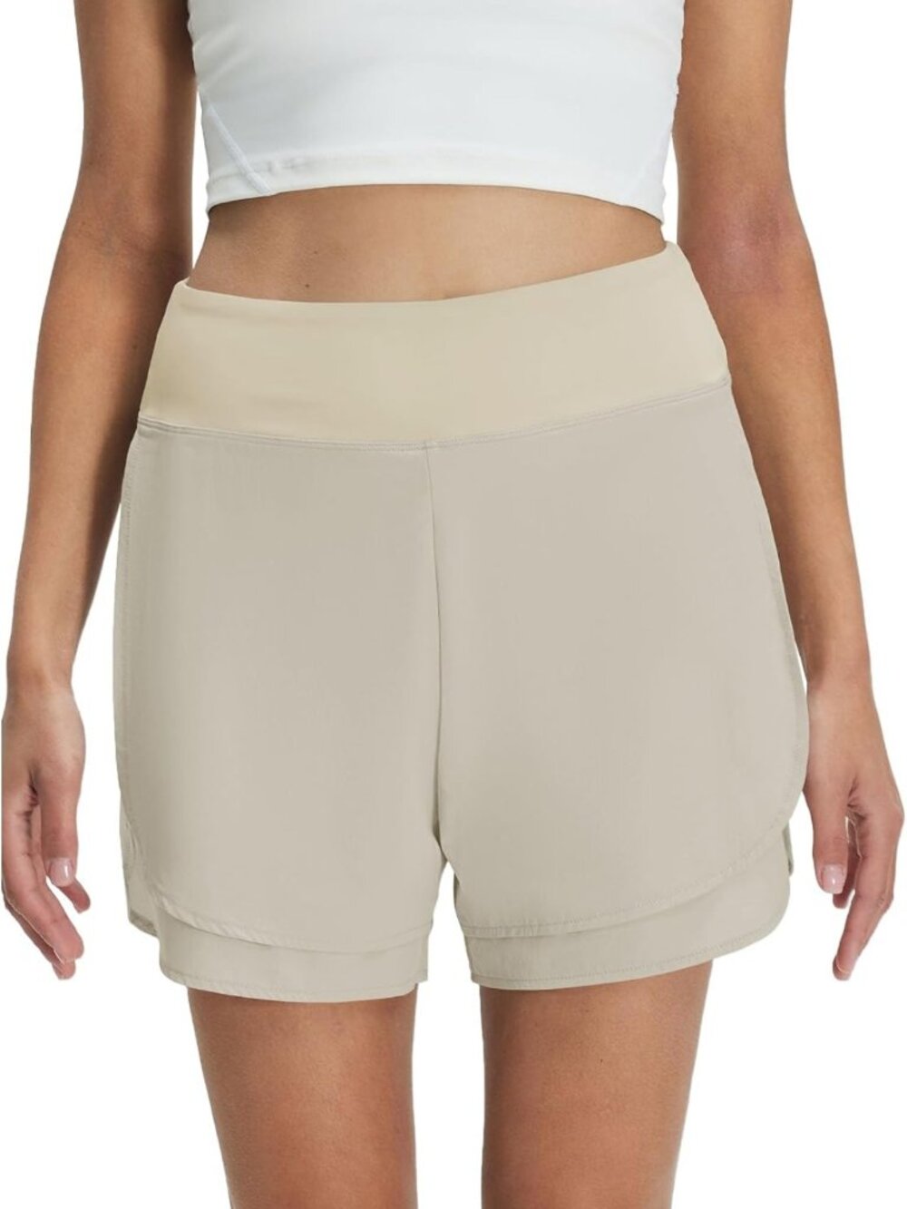 High-Waisted 2-in-1 Golf Shorts for Women, 4" Inseam, Athletic Running & Tennis